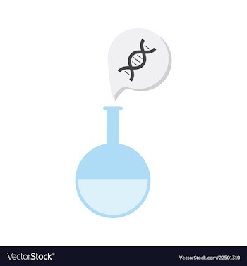 Dna genetic sign elements and icons collection vector image