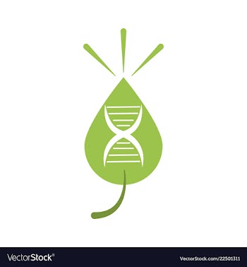 Dna genetic sign elements and icons collection vector image