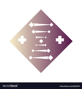 Dna genetic sign elements and icons collection vector image