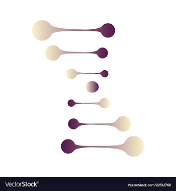 Dna genetic sign elements and icons collection vector image