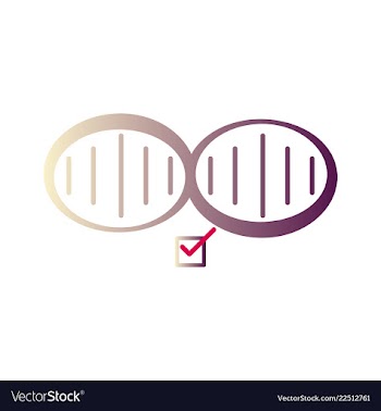 Dna genetic sign elements and icons collection vector image