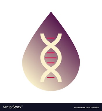 Dna genetic sign elements and icons collection vector image