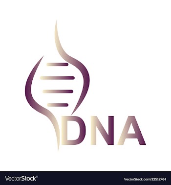 Dna genetic sign elements and icons collection vector image