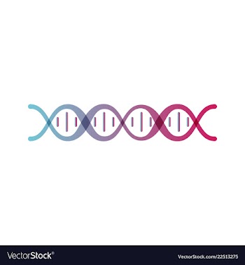 Dna genetic sign elements and icons collection vector image