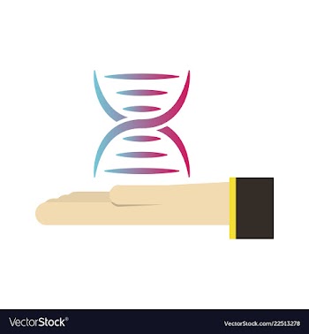 Dna genetic sign elements and icons collection vector image