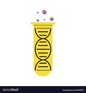 Dna genetic sign elements and icons collection vector image