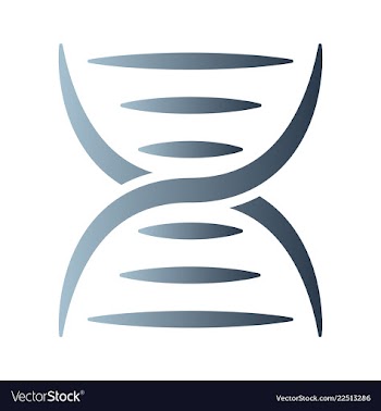 Dna genetic sign elements and icons collection vector image