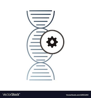 Dna genetic sign elements and icons collection vector image