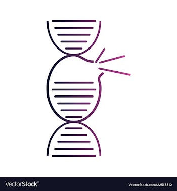 Dna genetic sign elements and icons collection vector image