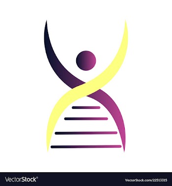 Dna genetic sign elements and icons collection vector image