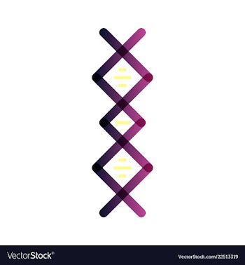 Dna genetic sign elements and icons collection vector image