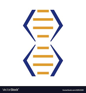 Dna genetic sign elements and icons collection vector image