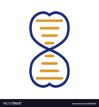 Dna genetic sign elements and icons collection vector image