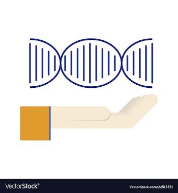 Dna genetic sign elements and icons collection vector image