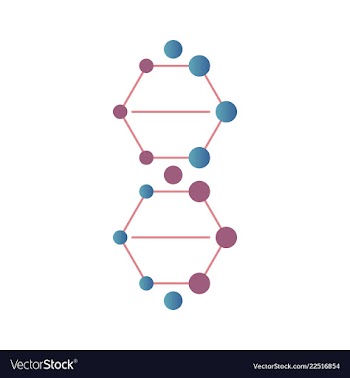 Dna genetic sign elements and icons collection vector image