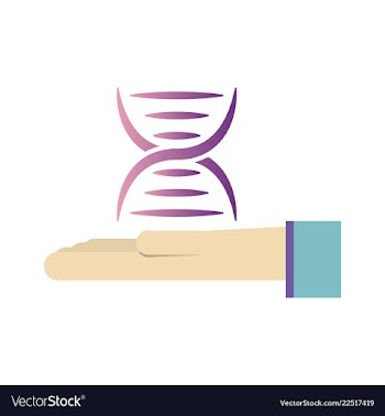 Dna genetic sign elements and icons collection vector image