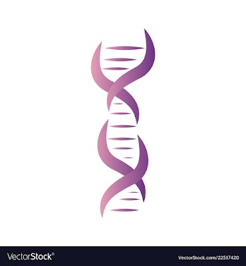 Dna genetic sign elements and icons collection vector image