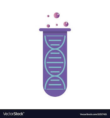 Dna genetic sign elements and icons collection vector image