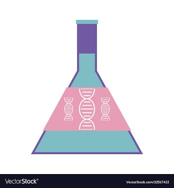 Dna genetic sign elements and icons collection vector image