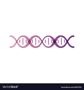Dna genetic sign elements and icons collection vector image