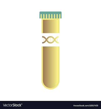 Dna genetic sign elements and icons collection vector image