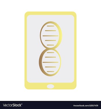 Dna genetic sign elements and icons collection vector image