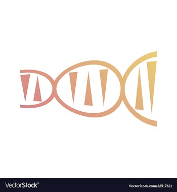 Dna genetic sign elements and icons collection vector image