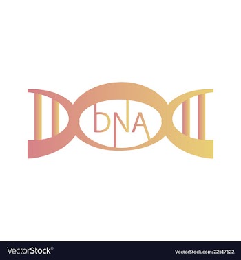 Dna genetic sign elements and icons collection vector image
