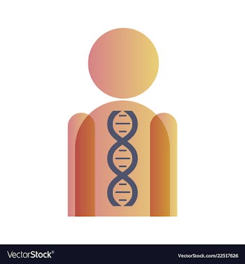 Dna genetic sign elements and icons collection vector image