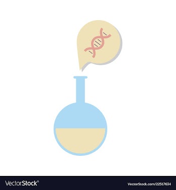 Dna genetic sign elements and icons collection vector image