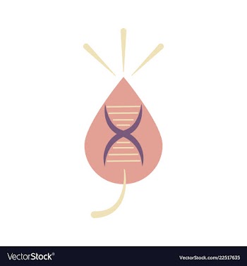 Dna genetic sign elements and icons collection vector image