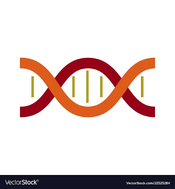 Dna genetic sign elements and icons collection vector image