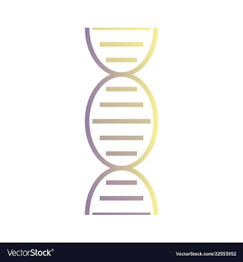 Dna genetic sign elements and icons collection vector image