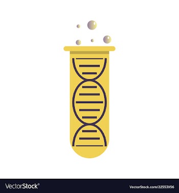 Dna genetic sign elements and icons collection vector image