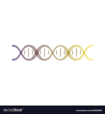 Dna genetic sign elements and icons collection vector image