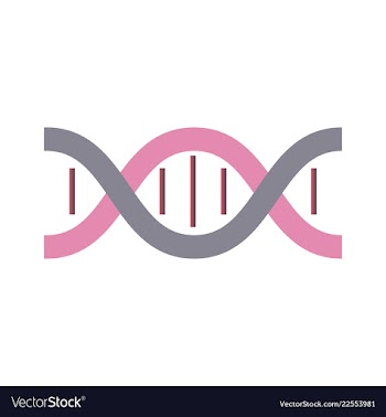 Dna genetic sign elements and icons collection vector image