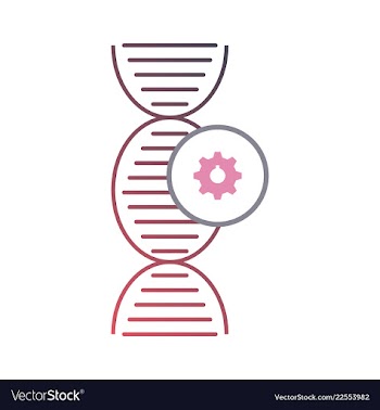 Dna genetic sign elements and icons collection vector image