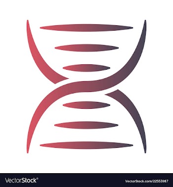 Dna genetic sign elements and icons collection vector image