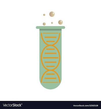 Dna genetic sign elements and icons collection vector image