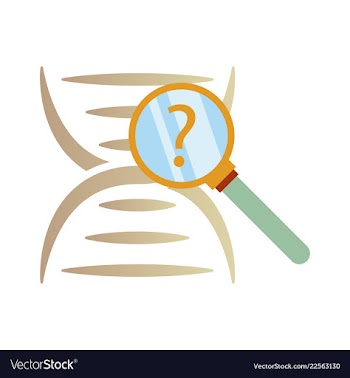 Dna genetic sign elements and icons collection vector image