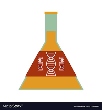 Dna genetic sign elements and icons collection vector image