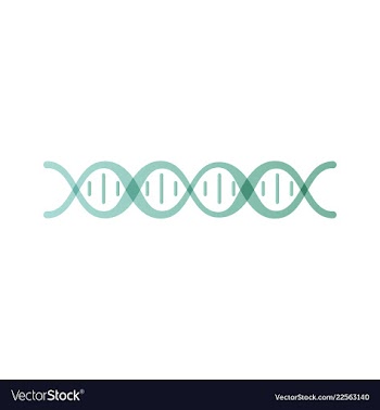 Dna genetic sign elements and icons collection vector image