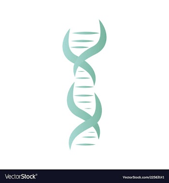 Dna genetic sign elements and icons collection vector image