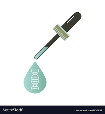 Dna genetic sign elements and icons collection vector image