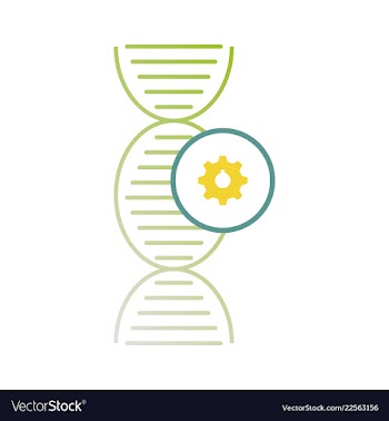 Dna genetic sign elements and icons collection vector image