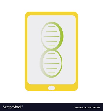 Dna genetic sign elements and icons collection vector image
