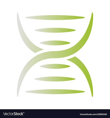 Dna genetic sign elements and icons collection vector image
