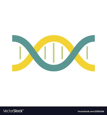 Dna genetic sign elements and icons collection vector image