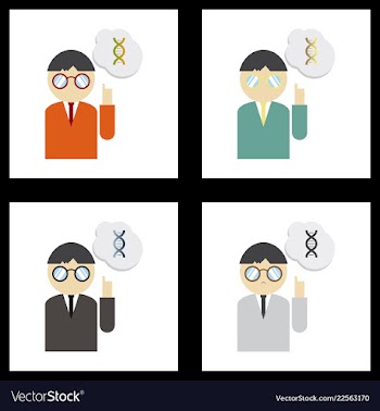 Dna genetic sign elements and icons collection vector image
