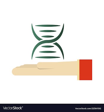Dna genetic sign elements and icons collection vector image